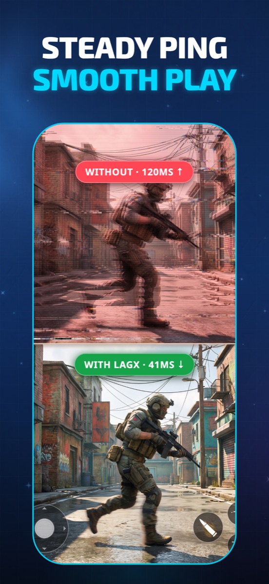 LagX performance screen